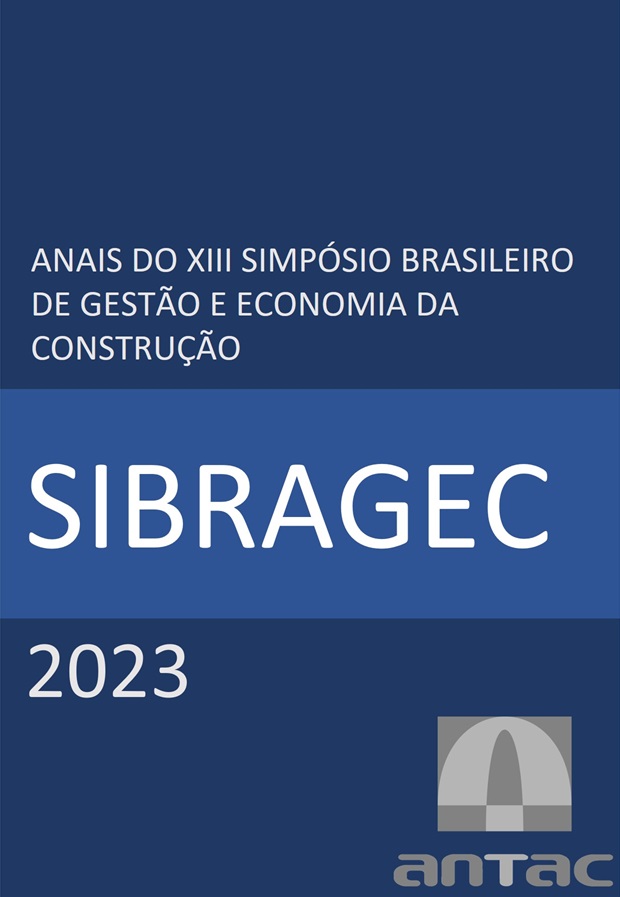 					View Vol. 13 (2023): SIMPÓSIO BRASILEIRO DE GESTÃO E ECONOMIA DA CONSTRUÇÃO
				